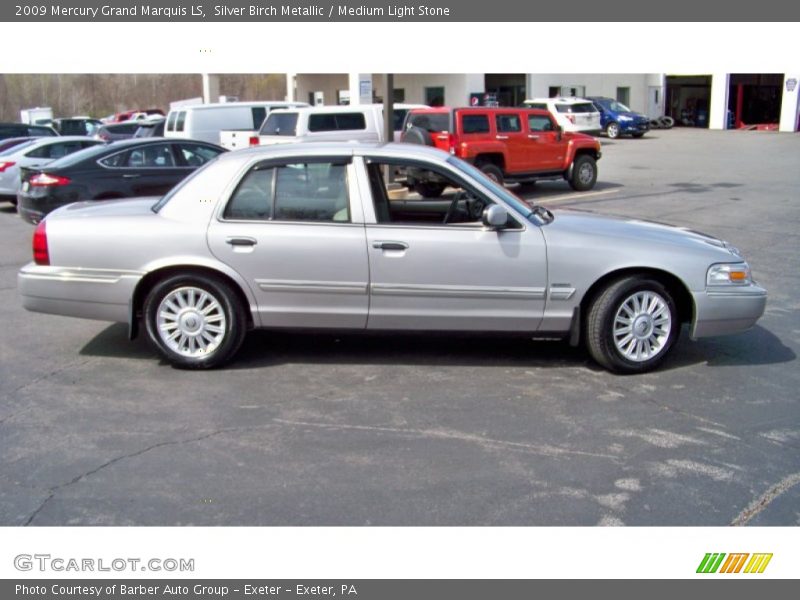 Silver Birch Metallic / Medium Light Stone 2009 Mercury Grand Marquis LS