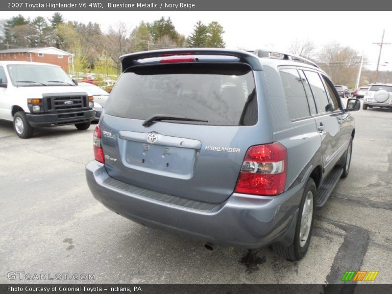Bluestone Metallic / Ivory Beige 2007 Toyota Highlander V6 4WD