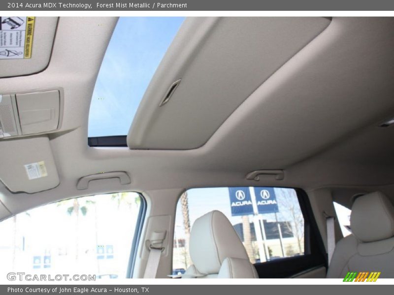 Forest Mist Metallic / Parchment 2014 Acura MDX Technology