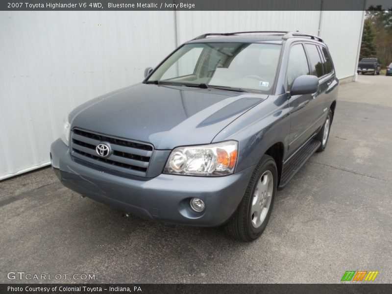 Bluestone Metallic / Ivory Beige 2007 Toyota Highlander V6 4WD