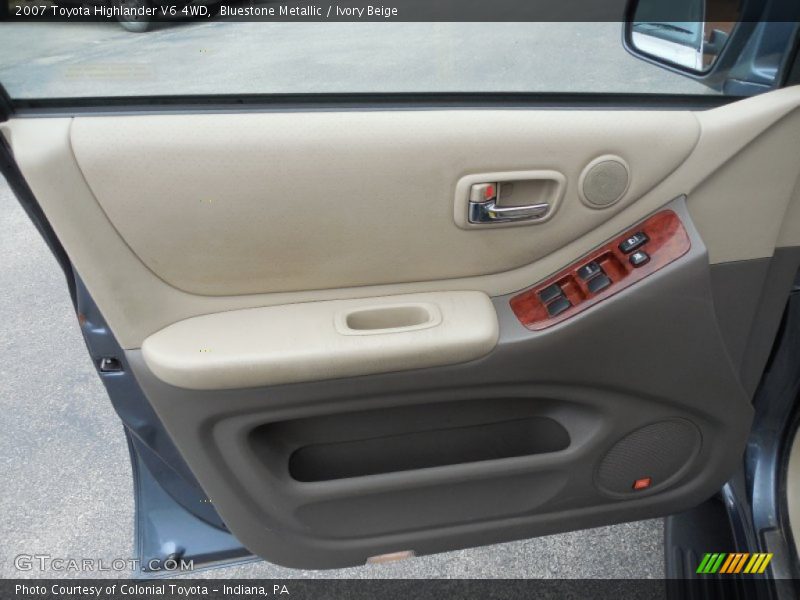 Bluestone Metallic / Ivory Beige 2007 Toyota Highlander V6 4WD
