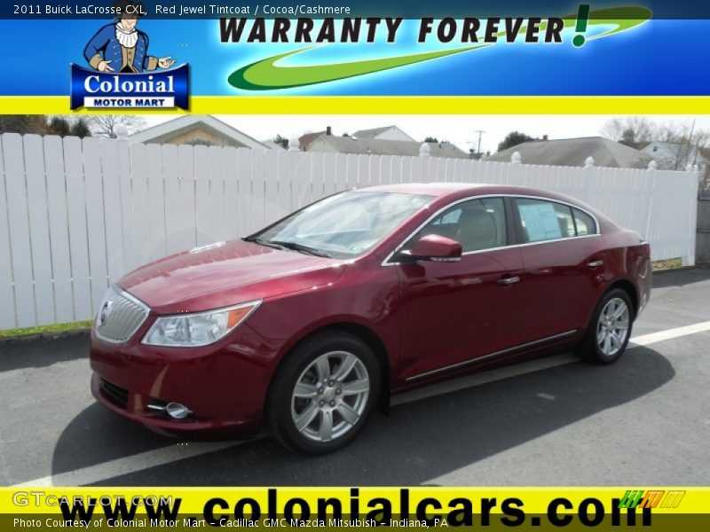 Red Jewel Tintcoat / Cocoa/Cashmere 2011 Buick LaCrosse CXL