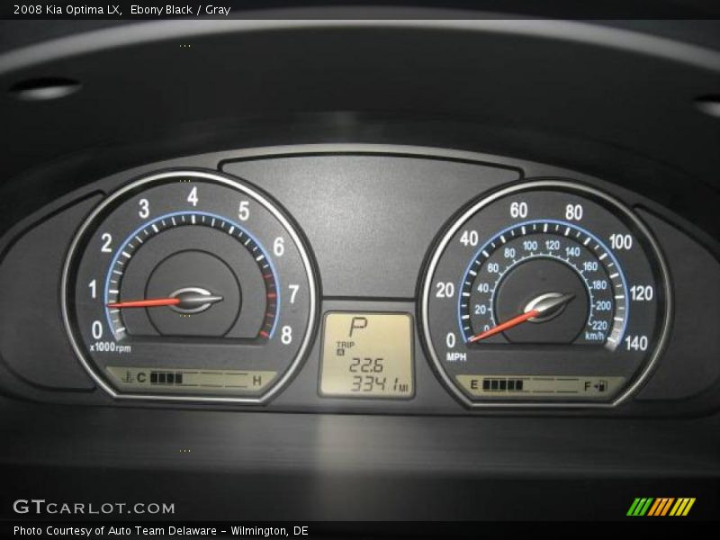 Ebony Black / Gray 2008 Kia Optima LX