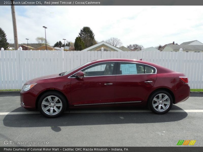 Red Jewel Tintcoat / Cocoa/Cashmere 2011 Buick LaCrosse CXL