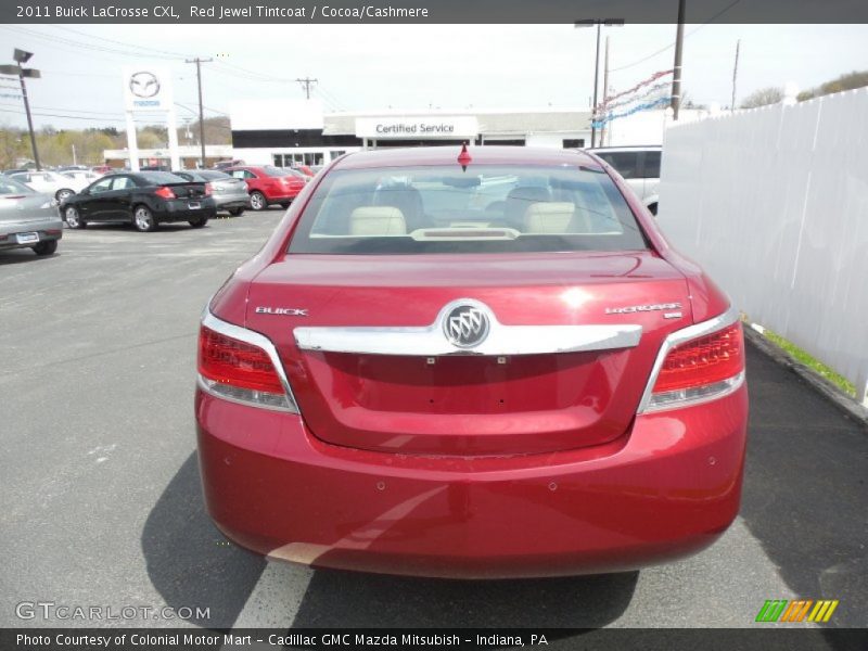 Red Jewel Tintcoat / Cocoa/Cashmere 2011 Buick LaCrosse CXL