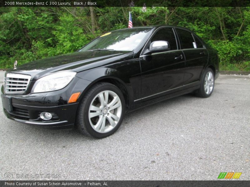 Black / Black 2008 Mercedes-Benz C 300 Luxury