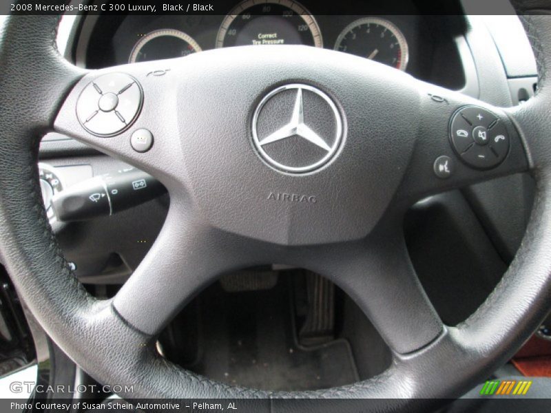Black / Black 2008 Mercedes-Benz C 300 Luxury