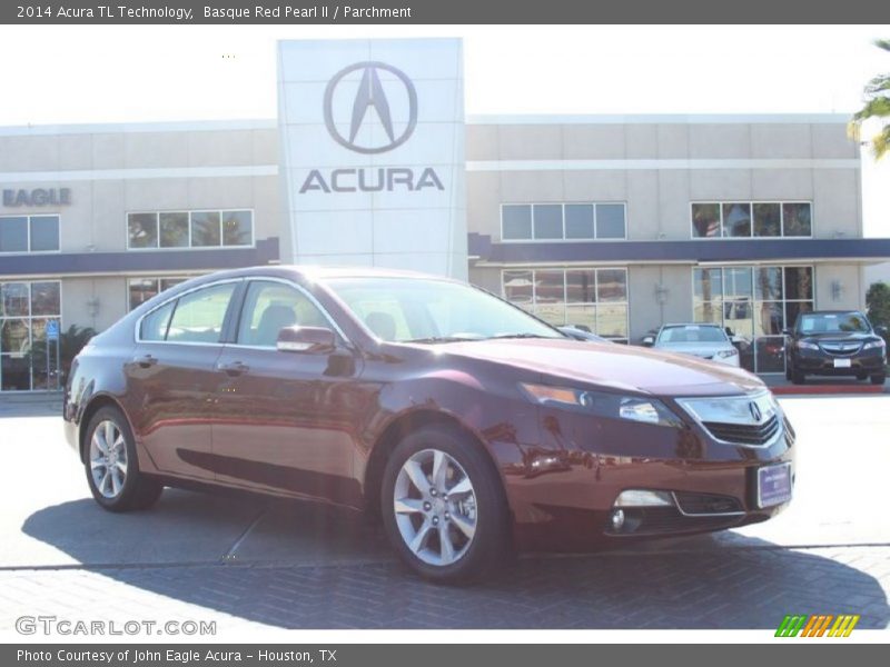 Basque Red Pearl II / Parchment 2014 Acura TL Technology