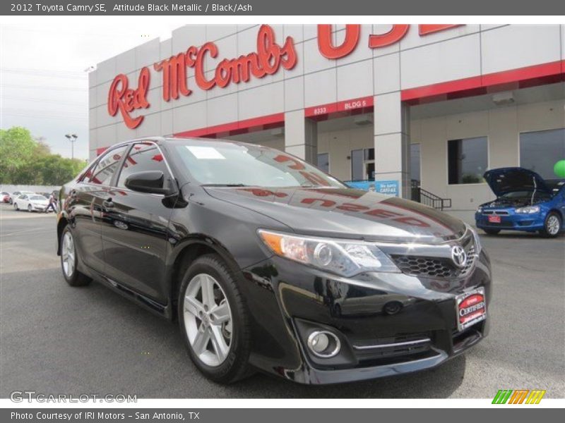 Attitude Black Metallic / Black/Ash 2012 Toyota Camry SE