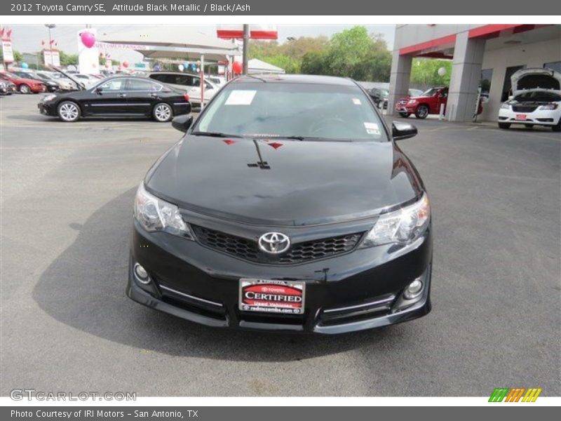 Attitude Black Metallic / Black/Ash 2012 Toyota Camry SE