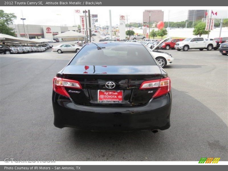 Attitude Black Metallic / Black/Ash 2012 Toyota Camry SE