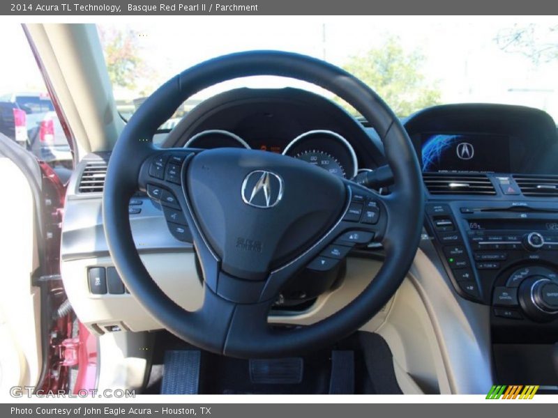 Basque Red Pearl II / Parchment 2014 Acura TL Technology