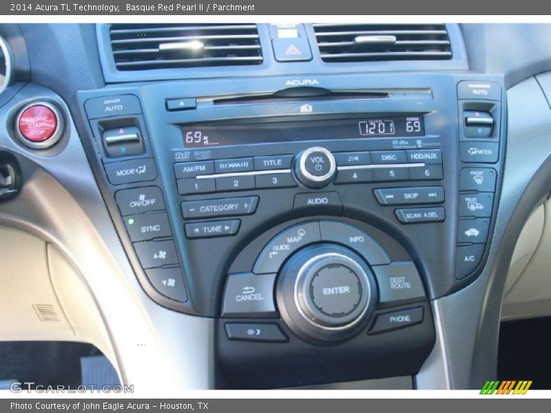 Basque Red Pearl II / Parchment 2014 Acura TL Technology