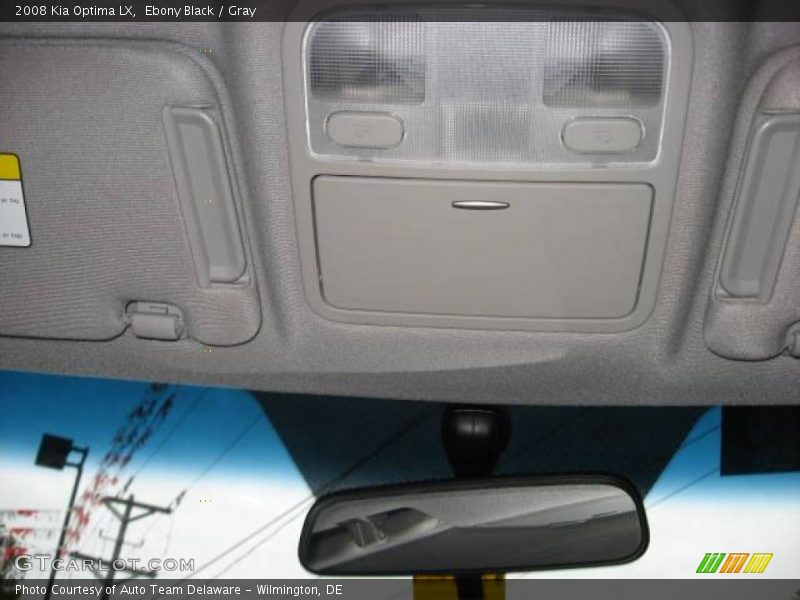 Ebony Black / Gray 2008 Kia Optima LX