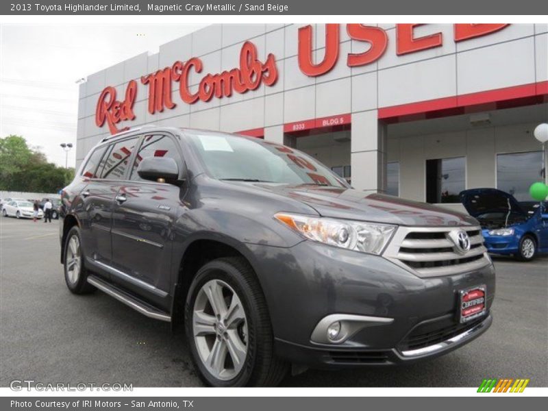 Magnetic Gray Metallic / Sand Beige 2013 Toyota Highlander Limited