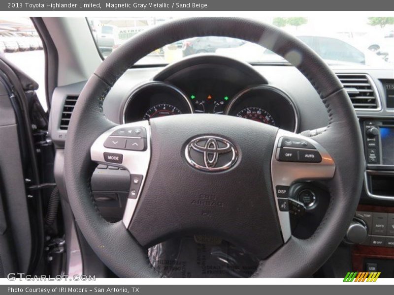Magnetic Gray Metallic / Sand Beige 2013 Toyota Highlander Limited