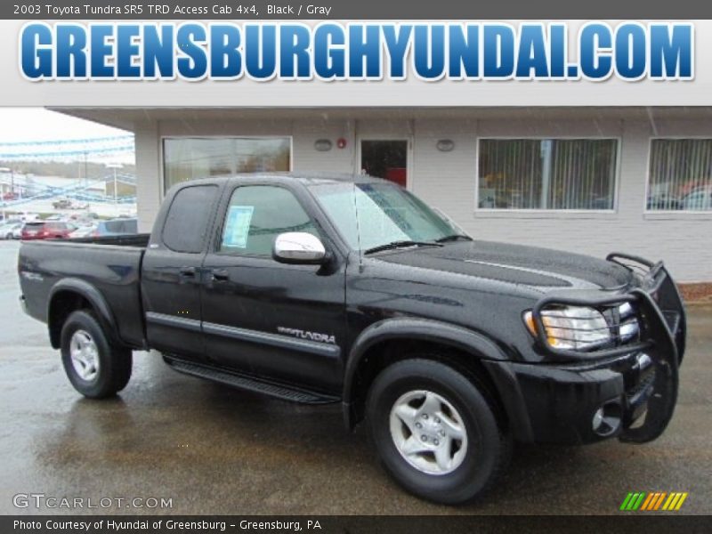Black / Gray 2003 Toyota Tundra SR5 TRD Access Cab 4x4