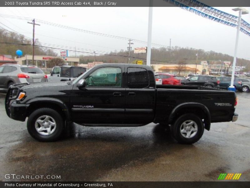Black / Gray 2003 Toyota Tundra SR5 TRD Access Cab 4x4
