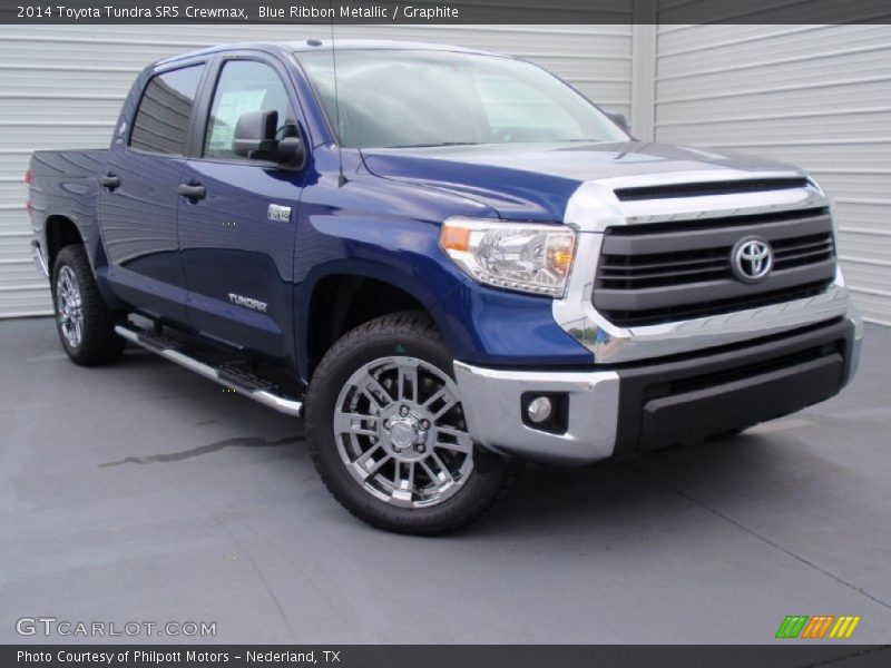 Blue Ribbon Metallic / Graphite 2014 Toyota Tundra SR5 Crewmax