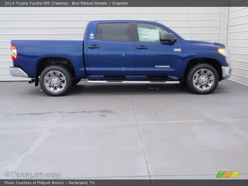 Blue Ribbon Metallic / Graphite 2014 Toyota Tundra SR5 Crewmax