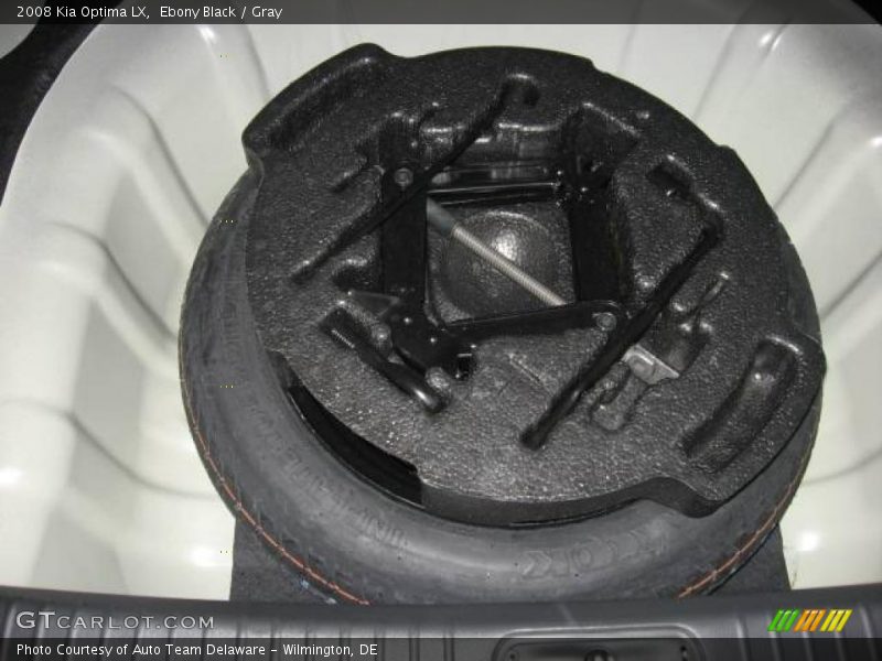 Ebony Black / Gray 2008 Kia Optima LX