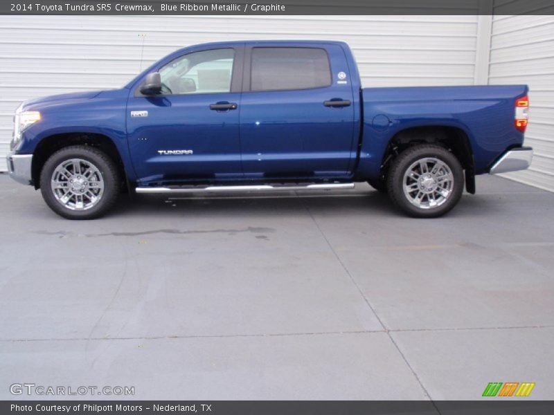 Blue Ribbon Metallic / Graphite 2014 Toyota Tundra SR5 Crewmax