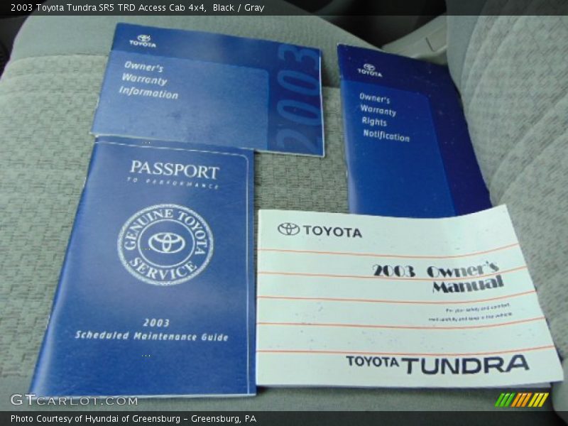 Black / Gray 2003 Toyota Tundra SR5 TRD Access Cab 4x4