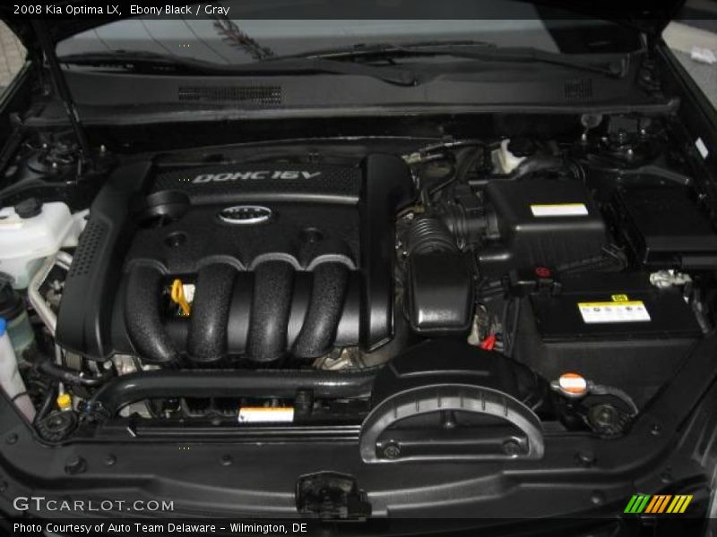 Ebony Black / Gray 2008 Kia Optima LX