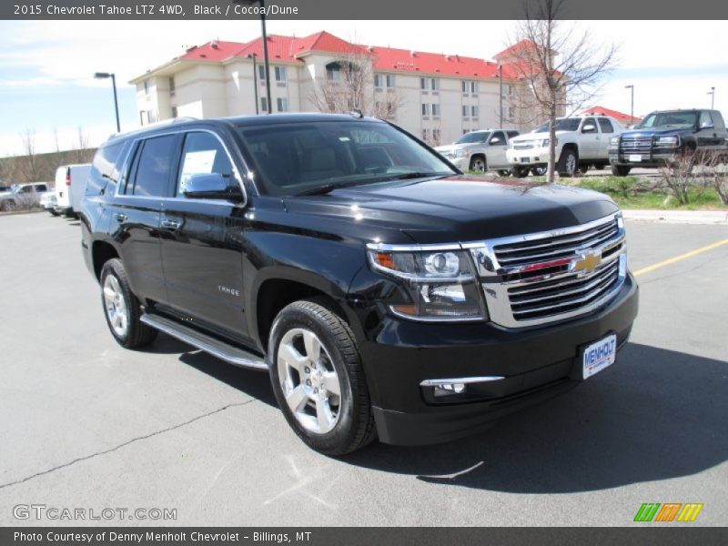 Black / Cocoa/Dune 2015 Chevrolet Tahoe LTZ 4WD