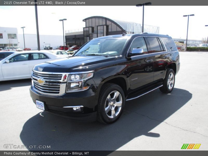 Black / Cocoa/Dune 2015 Chevrolet Tahoe LTZ 4WD