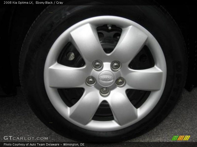 Ebony Black / Gray 2008 Kia Optima LX