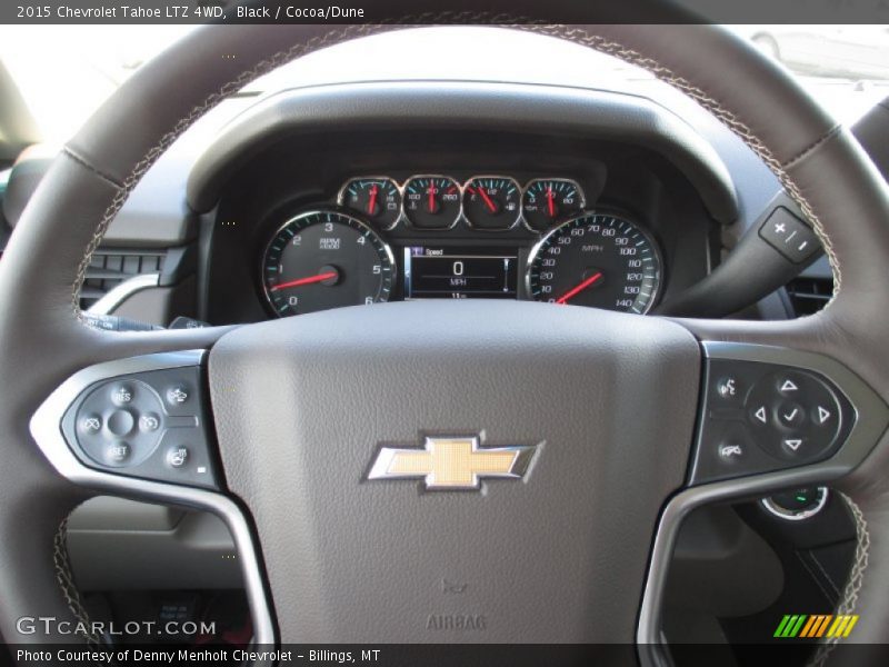 Black / Cocoa/Dune 2015 Chevrolet Tahoe LTZ 4WD