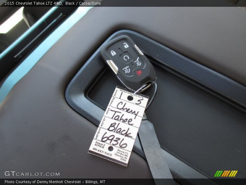 Black / Cocoa/Dune 2015 Chevrolet Tahoe LTZ 4WD