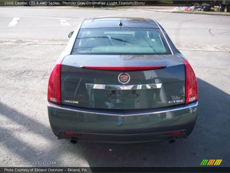 Thunder Gray Chromaflair / Light Titanium/Ebony 2008 Cadillac CTS 4 AWD Sedan