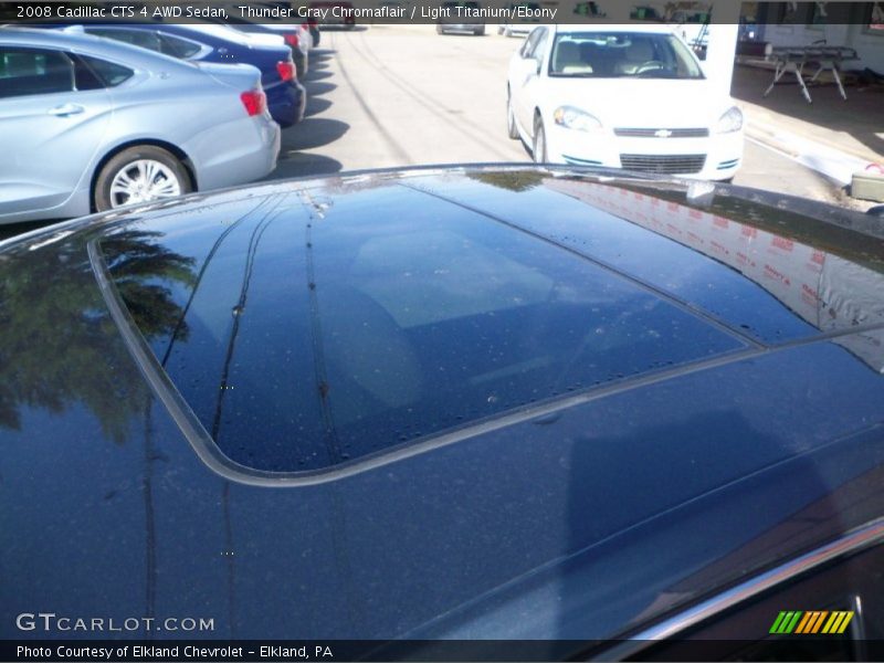 Thunder Gray Chromaflair / Light Titanium/Ebony 2008 Cadillac CTS 4 AWD Sedan