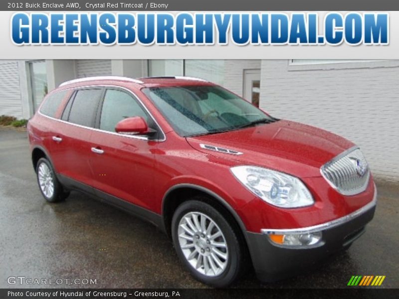 Crystal Red Tintcoat / Ebony 2012 Buick Enclave AWD