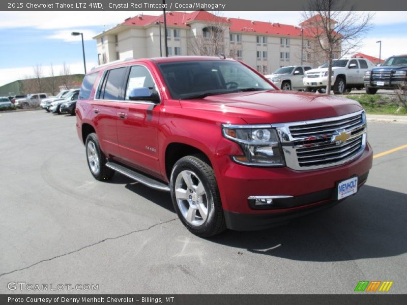 Crystal Red Tintcoat / Cocoa/Mahogany 2015 Chevrolet Tahoe LTZ 4WD