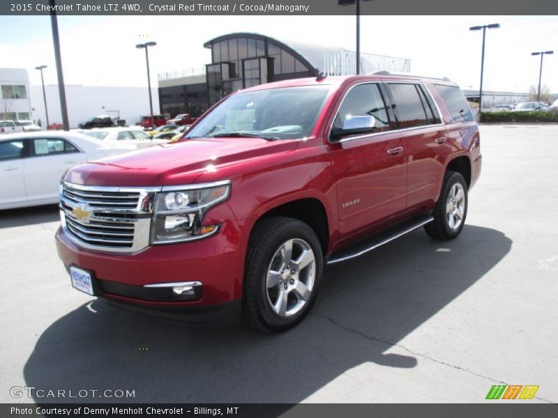 Crystal Red Tintcoat / Cocoa/Mahogany 2015 Chevrolet Tahoe LTZ 4WD