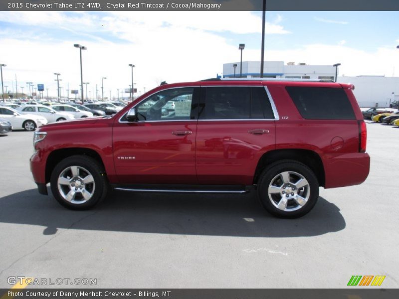 Crystal Red Tintcoat / Cocoa/Mahogany 2015 Chevrolet Tahoe LTZ 4WD