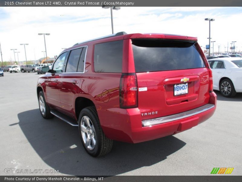 Crystal Red Tintcoat / Cocoa/Mahogany 2015 Chevrolet Tahoe LTZ 4WD