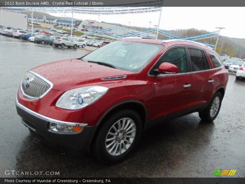 Crystal Red Tintcoat / Ebony 2012 Buick Enclave AWD