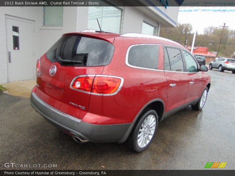Crystal Red Tintcoat / Ebony 2012 Buick Enclave AWD