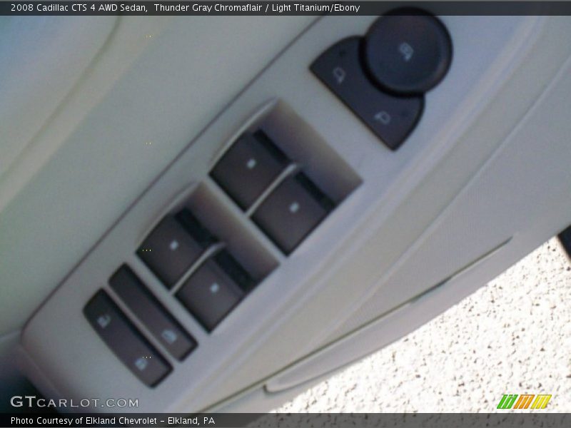 Thunder Gray Chromaflair / Light Titanium/Ebony 2008 Cadillac CTS 4 AWD Sedan