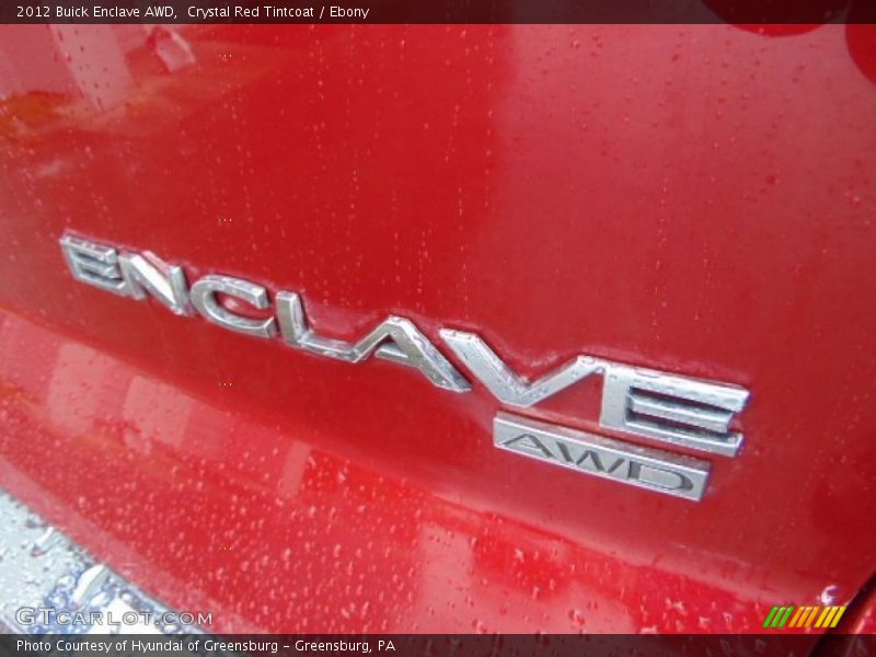 Crystal Red Tintcoat / Ebony 2012 Buick Enclave AWD