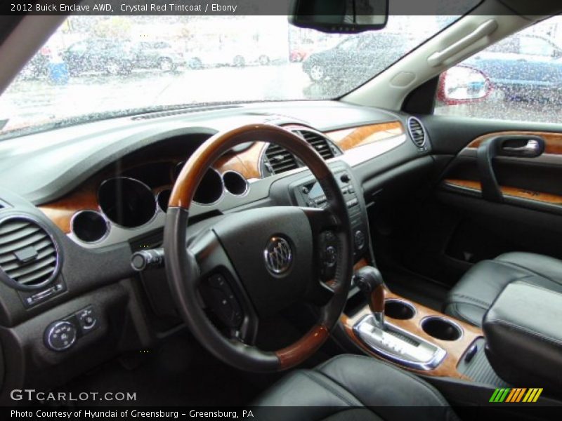 Crystal Red Tintcoat / Ebony 2012 Buick Enclave AWD