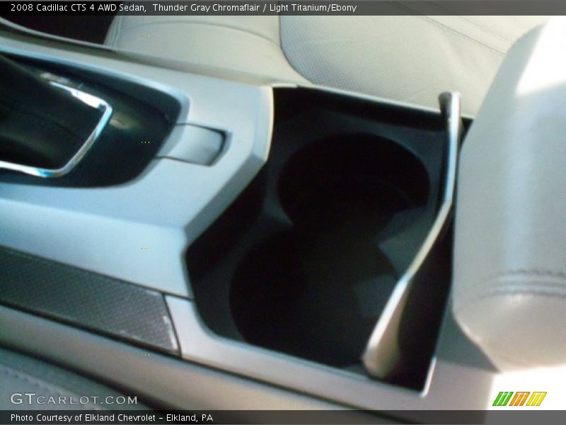 Thunder Gray Chromaflair / Light Titanium/Ebony 2008 Cadillac CTS 4 AWD Sedan