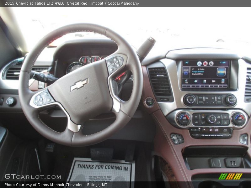 Crystal Red Tintcoat / Cocoa/Mahogany 2015 Chevrolet Tahoe LTZ 4WD