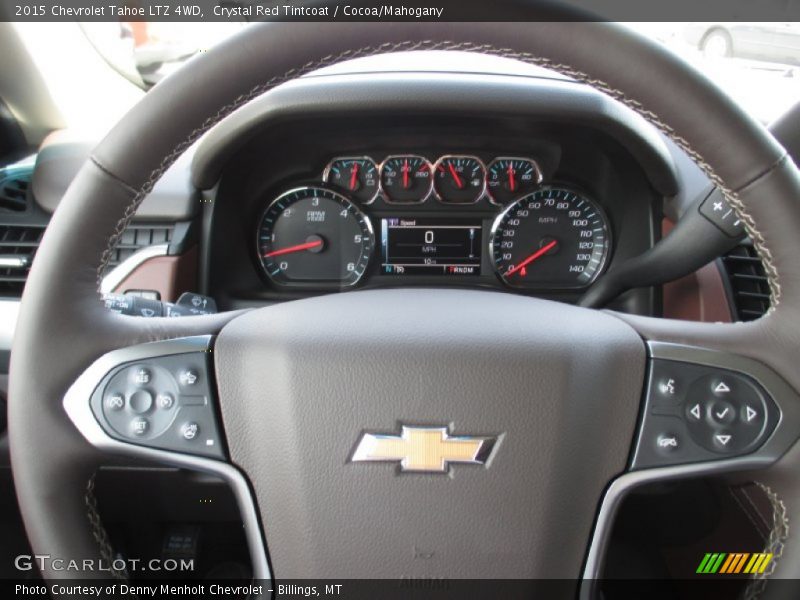 Crystal Red Tintcoat / Cocoa/Mahogany 2015 Chevrolet Tahoe LTZ 4WD
