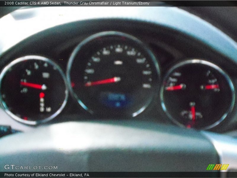 Thunder Gray Chromaflair / Light Titanium/Ebony 2008 Cadillac CTS 4 AWD Sedan