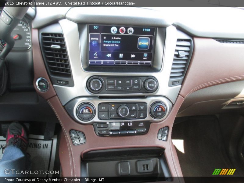 Crystal Red Tintcoat / Cocoa/Mahogany 2015 Chevrolet Tahoe LTZ 4WD